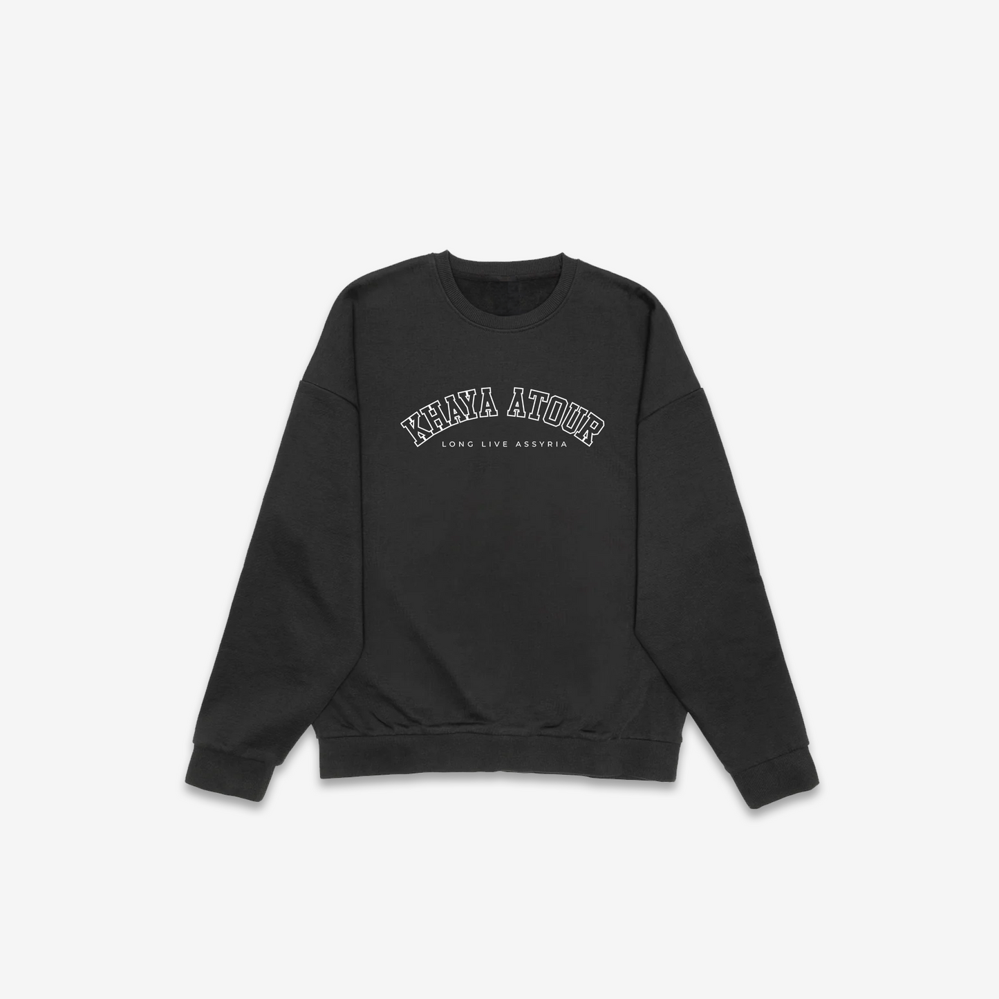 Khaya Atour Heavyweight Crewneck - Off Black