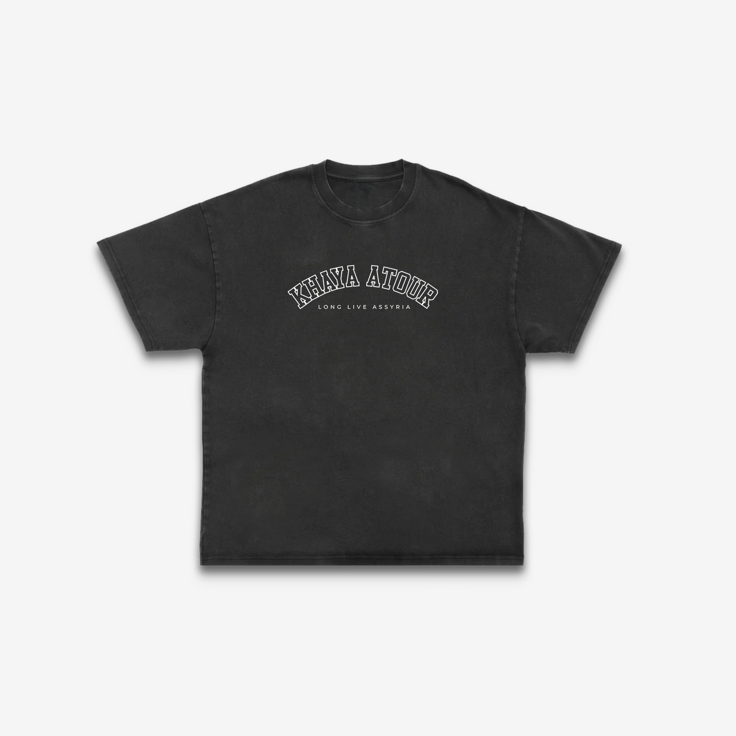 Khaya Atour Heavyweight T-Shirt - Off Black