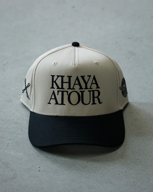 Khaya Atour Two-Tone Hat - Black