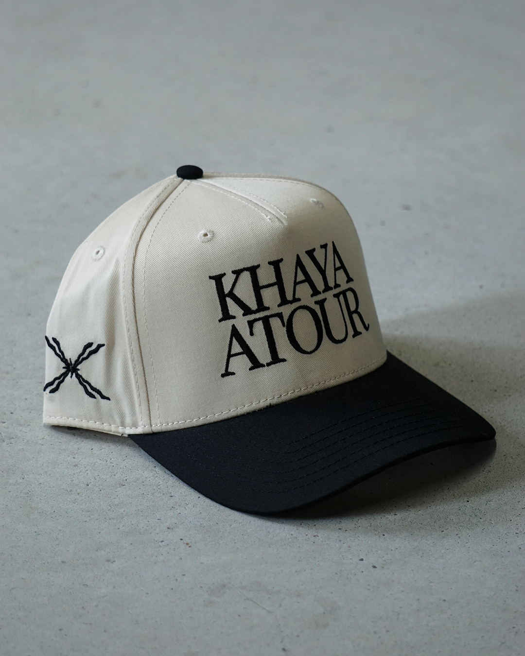 Khaya Atour Two-Tone Hat - Black