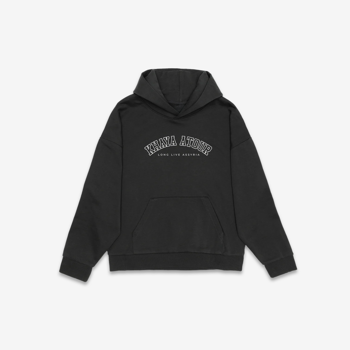Khaya Atour Heavyweight Hoodie - Off Black