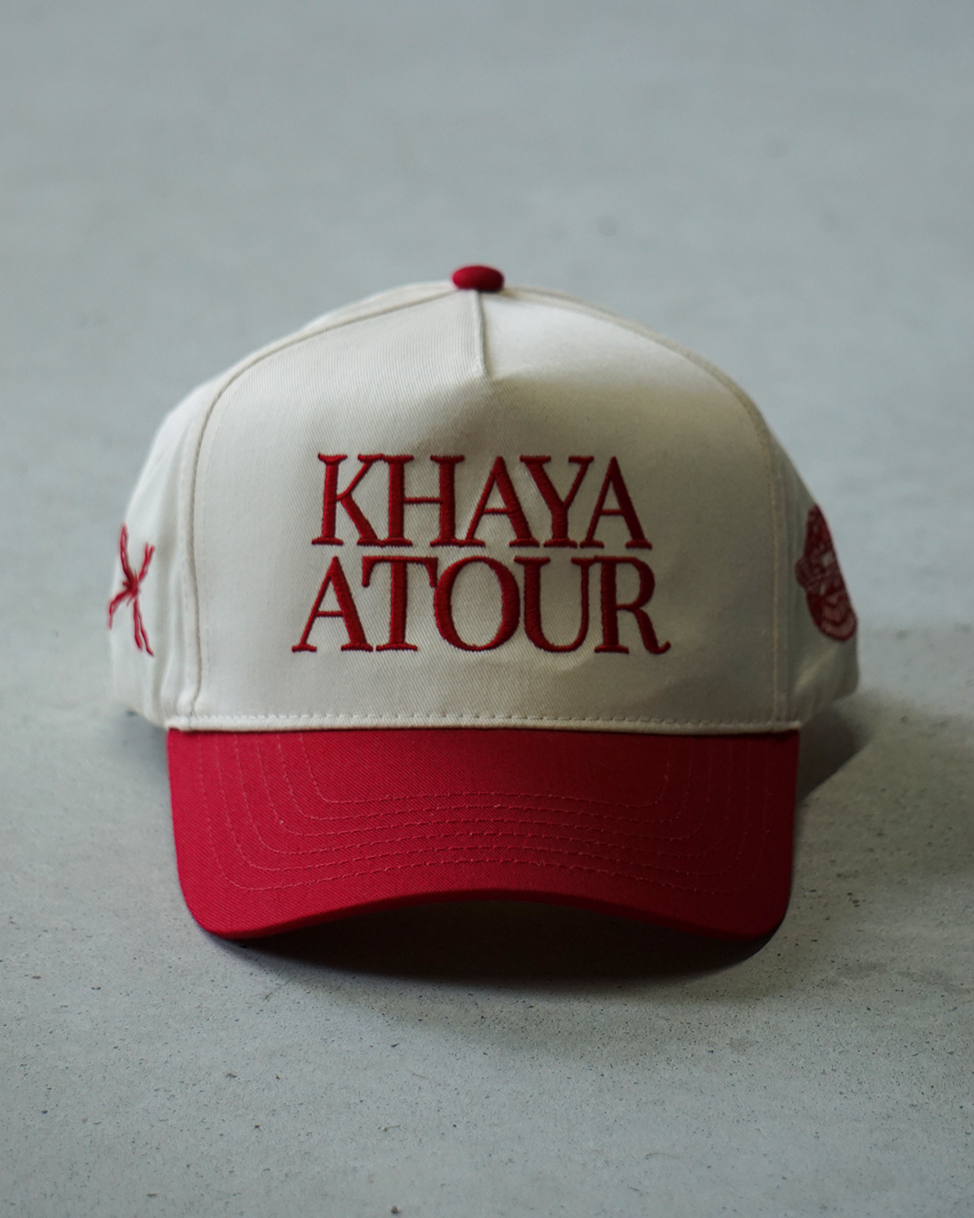 Khaya Atour Two-Tone Hat - Red