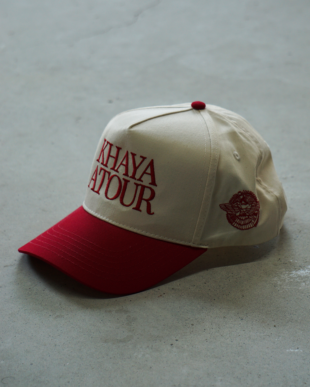 Khaya Atour Two-Tone Hat - Red