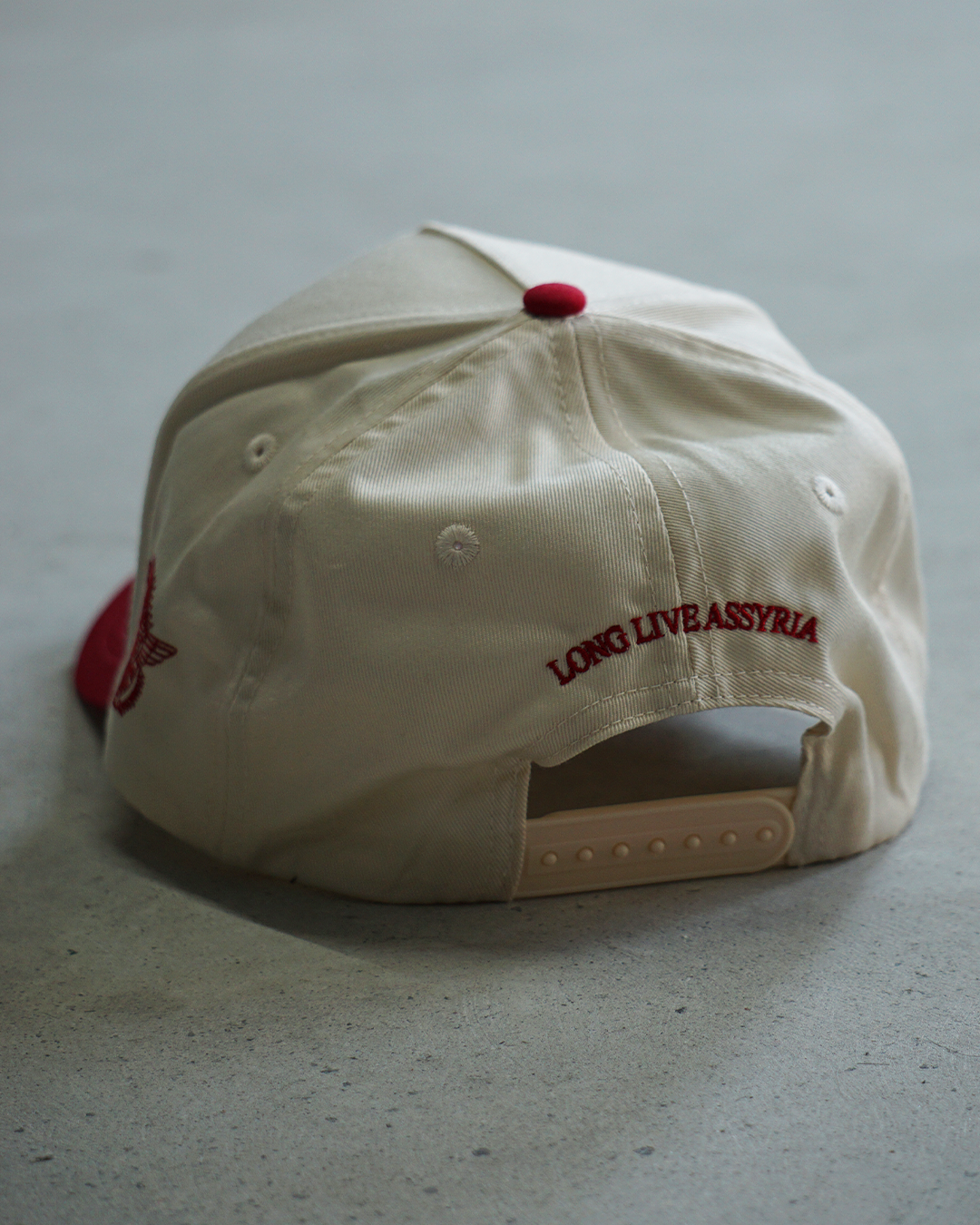 Khaya Atour Two-Tone Hat - Red