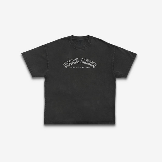 Khaya Atour Heavyweight T-Shirt - Off Black