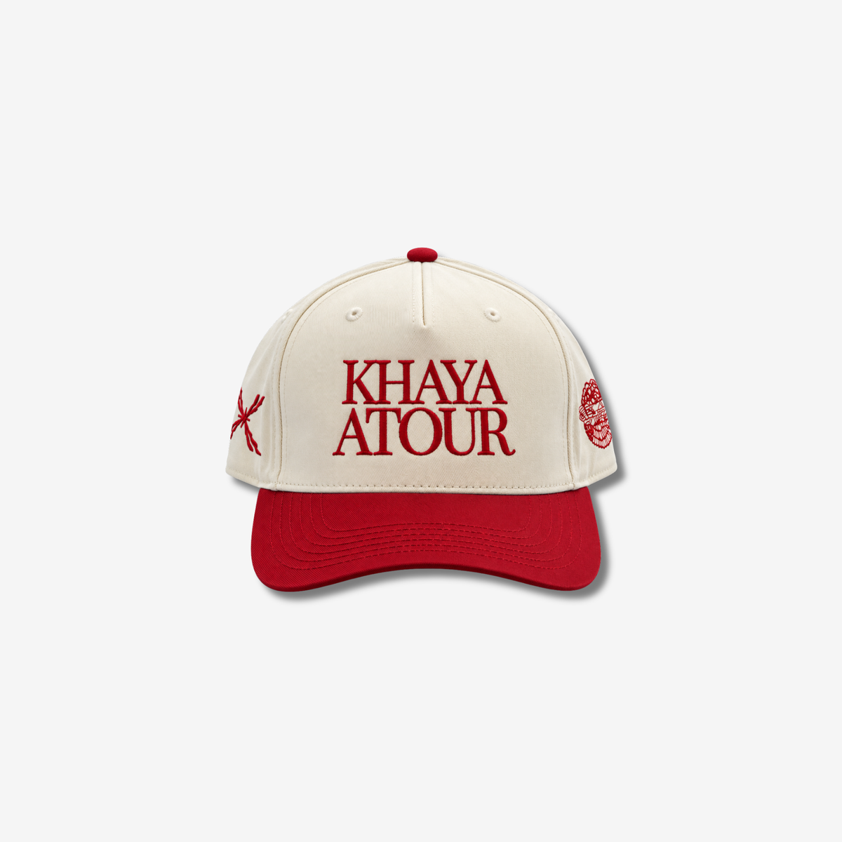 Khaya Atour Two-Tone Hat - Red
