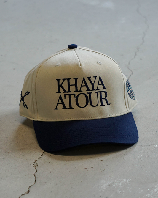 Khaya Atour Two-Tone Hat - Blue